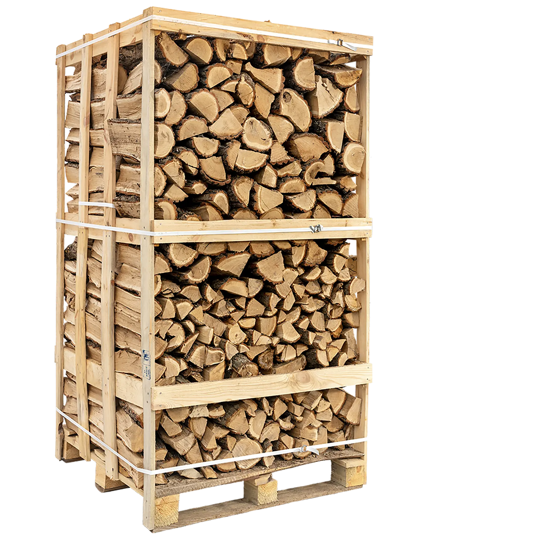 Bøg, ovntørret brænde · 24-30 cm lange træstykker · 1,8-1,85 rummeter