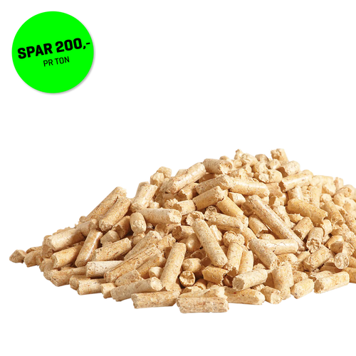 Heatlets Premium træpiller, løse 6 mm · Minimum 5 tons